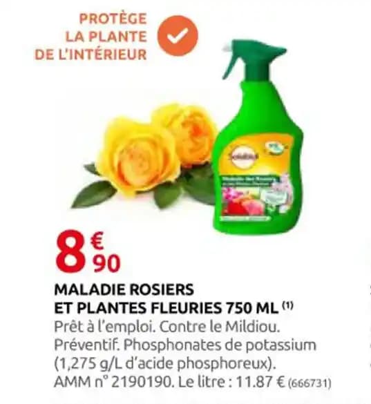 MALADIE ROSIERS ET PLANTES FLEURIES 750 ML