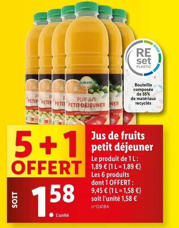Solevita Jus de fruits petit déjeuner