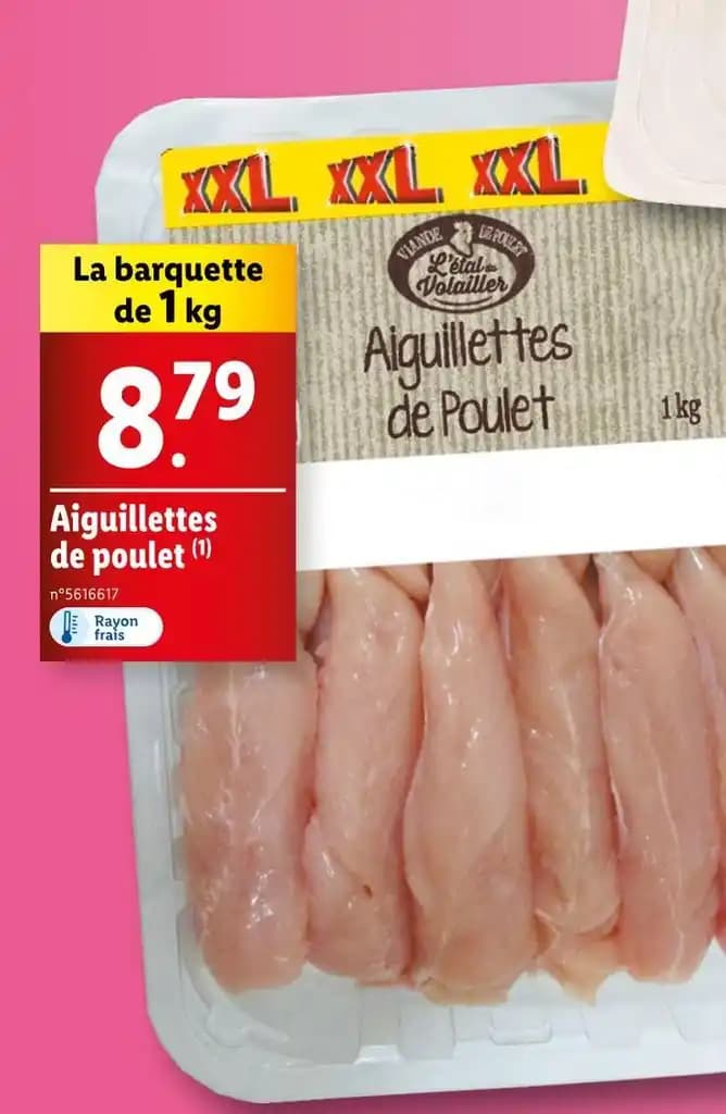 L'etal Du Volailler Aiguillettes de poulet
