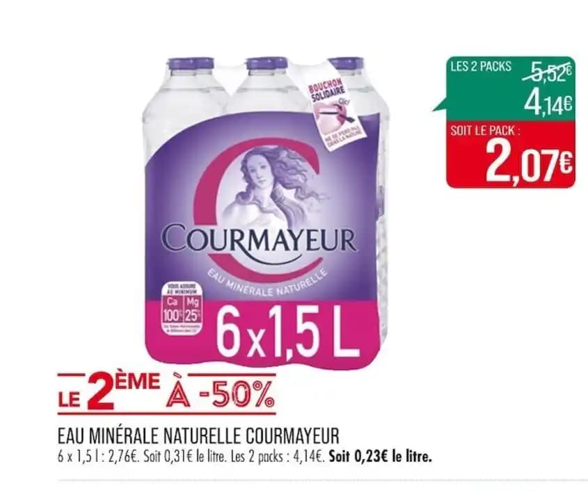 EAU MINÉRALE NATURELLE COURMAYEUR