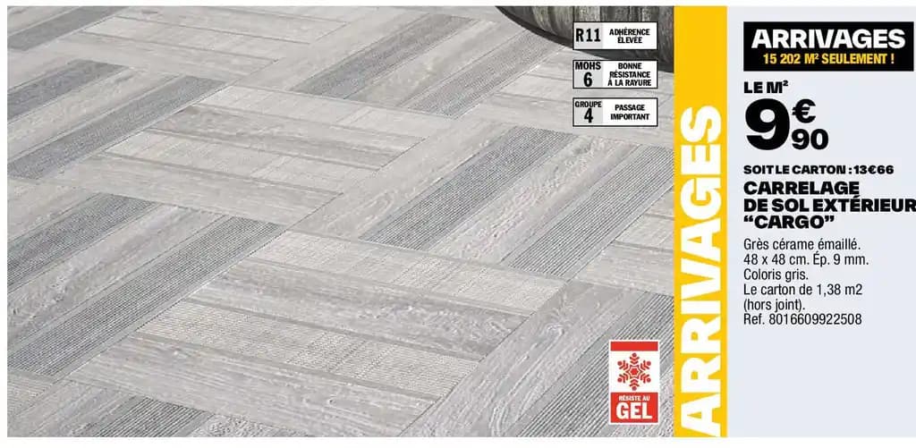 CARRELAGE DE SOL EXTÉRIEUR "CARGO"