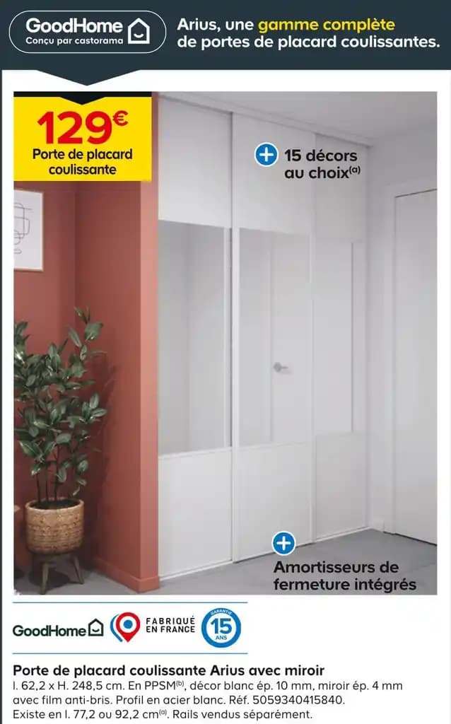 Promotion Exclusives de Porte de placard : Découvrez l'Offre incontournable