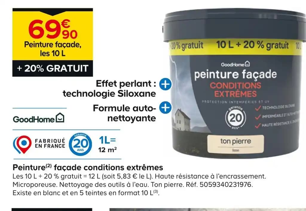 GoodHome Peinture(2) façade conditions extrêmes