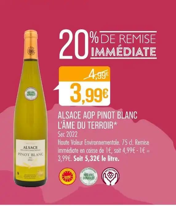 L’ÂME DU TERROIR ALSACE AOP PINOT BLANC