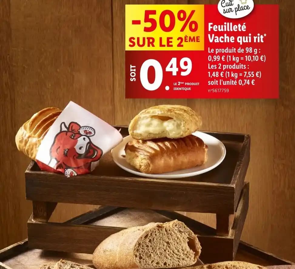 Feuilleté Vache qui rit