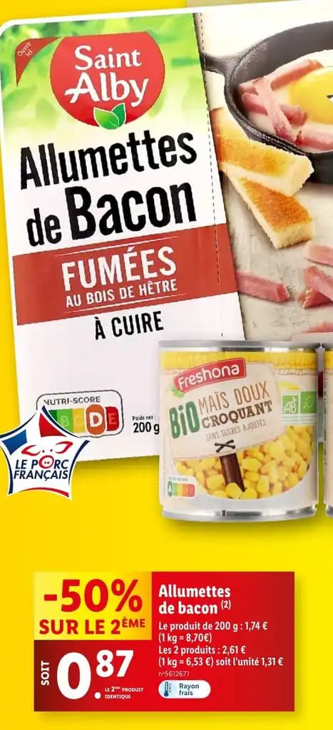 Allumettes de Bacon