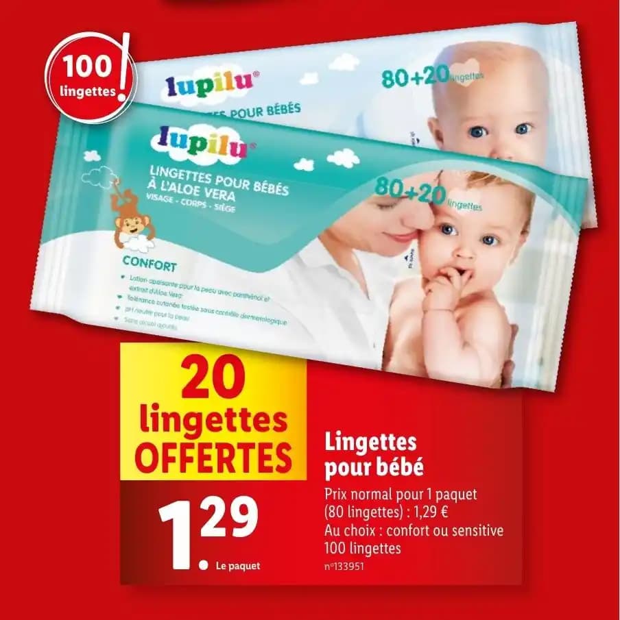 Lingettes pour bébé