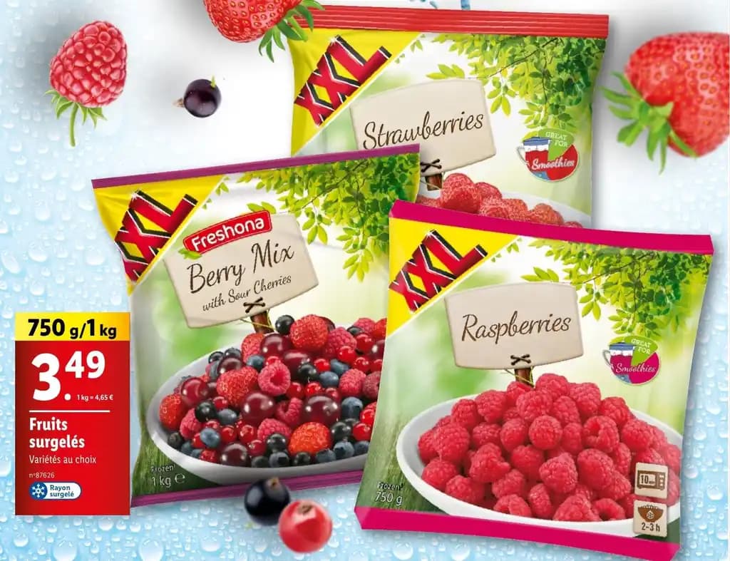 Fruits surgelés