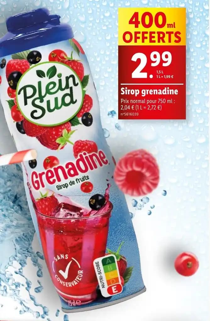 Sirop grenadine
