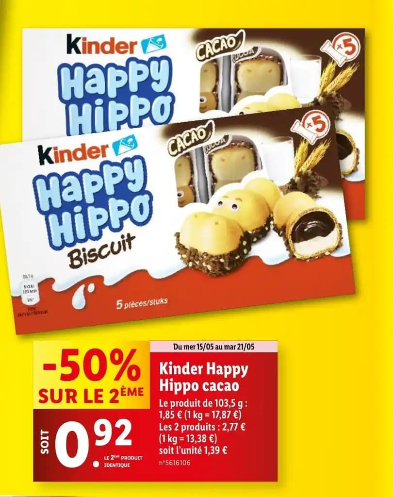 Kinder Happy Hippo cacao