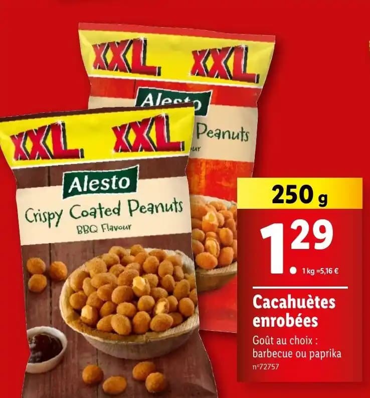 Cacahuètes enrobées