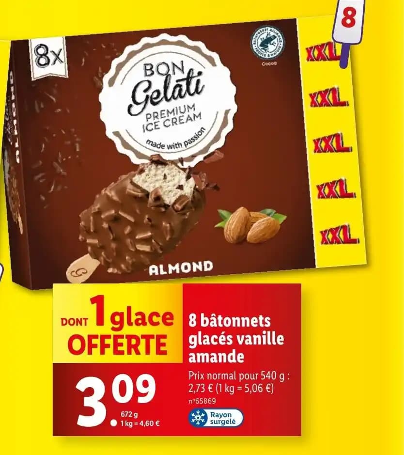 Promotion Exclusives de Bâtonnets glacés vanille : Découvrez l'Offre incontournable