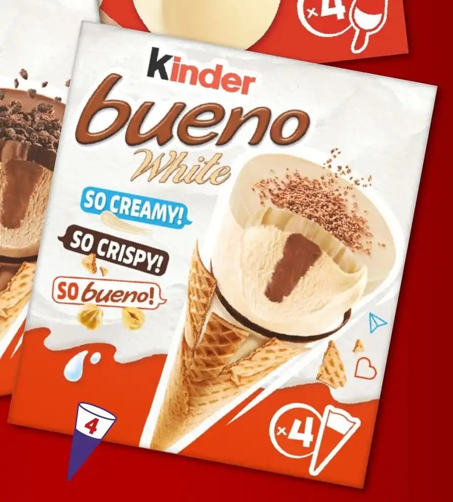 Cônes Kinder bueno white