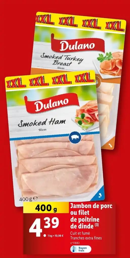 Jambon de porc ou filet de poitrine de dinde (3)