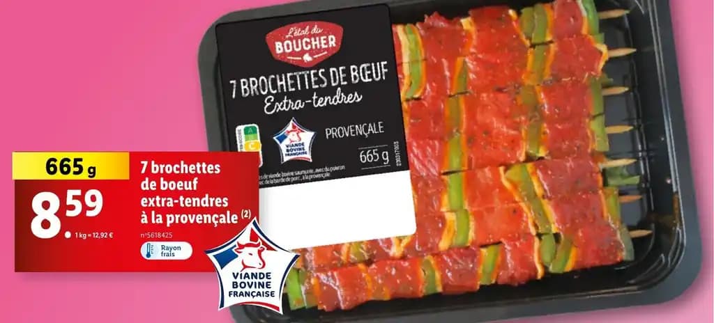 7 brochettes de boeuf extra-tendres à la provençale (2)