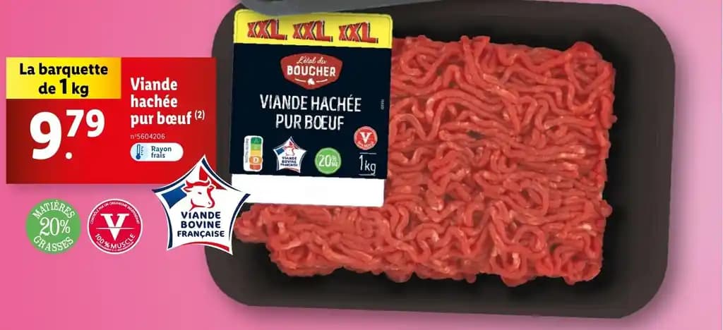 Viande hachée pur bœuf (2)