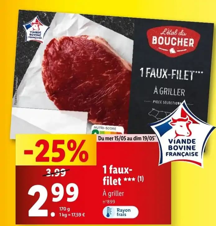 1 faux- filet ✶✶✶ (1)