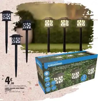 LAMPE SOLAIRE AVEC PIQUET "GRUNDIG