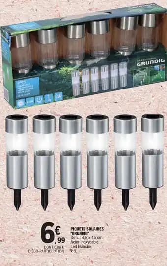 PIQUETS SOLAIRES "GRUNDIG"