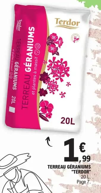 TERREAU GÉRANIUMS "TERDOR"