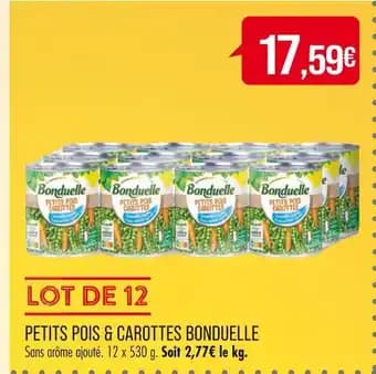 BONDUELLE PETITS POIS & CAROTTES