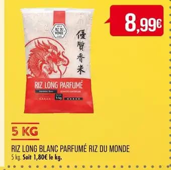 RIZ DU MONDE RIZ LONG BLANC PARFUMÉ