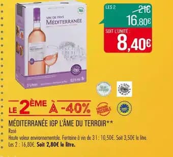 L’ÂME DU TERROIR MÉDITERRANÉE IGP