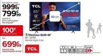 Tcl - televiseur qled 4k
