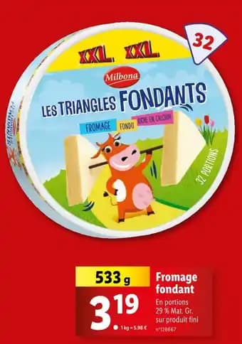 Milbona Fromage fondant