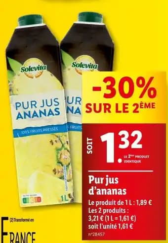 Solevita Pur jus d’ananas