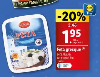 MILBONA Feta grecque