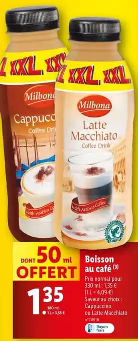 Milbona Boisson au café