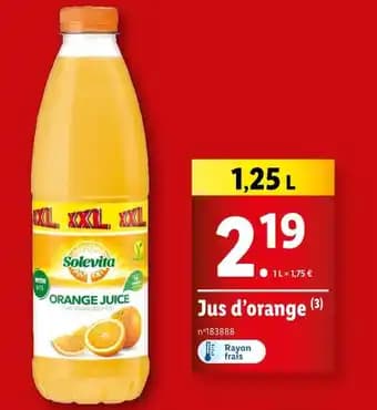 SOLEVITA Jus d’orange