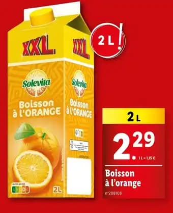 Solevita Boisson à l’orange
