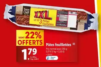 Toque du Chef Pâtes feuilletées