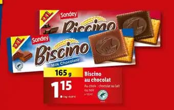 Sondey Biscino au chocolat