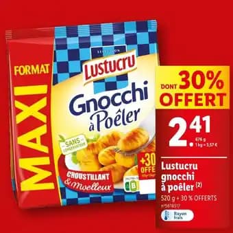 Lustucru Gnocchi à poêler