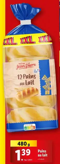 MAÎTRE JEAN PIERRE Pains au lait
