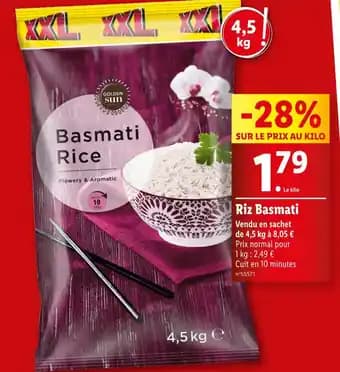 GOLDEN SUN Riz Basmati
