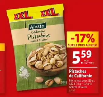 Alesto Pistaches de Californie