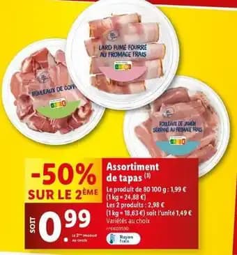 Assortiment de tapas