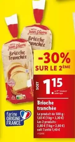 Jean pierre - brioche tranchée