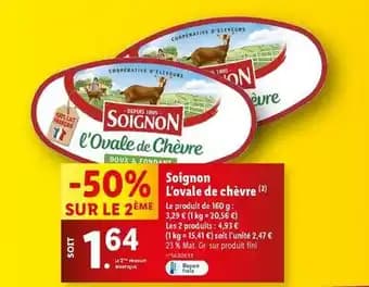 Soignon - l'ovale de chèvre