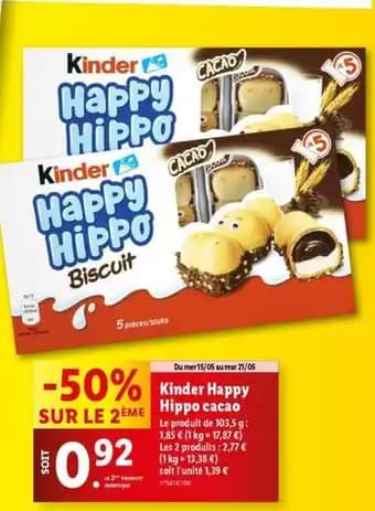 Kinder - happy hippo cacao