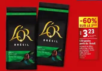 L'or espresso - grains grand cru brésil