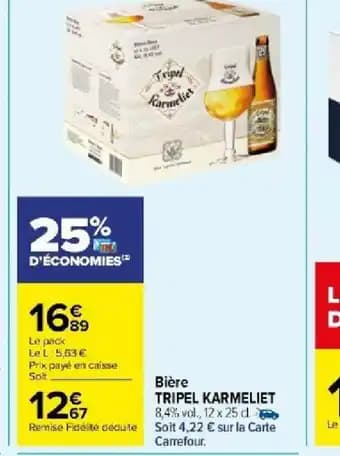 Bière TRIPEL KARMELIET