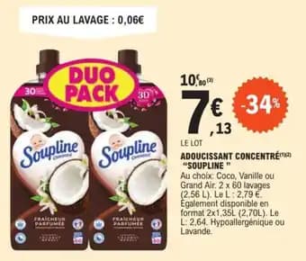 ADOUCISSANT CONCENTRÉ (1)(2) "SOUPLINE"