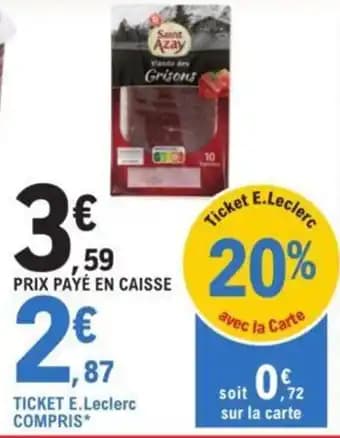 VIANDE DES GRISONS (2) “SAINT AZAY”