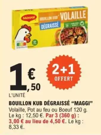 Promotion Exclusives de Bouillon kub dégraissé : Découvrez l'Offre incontournable