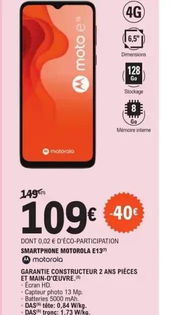 SMARTPHONE MOTOROLA E13(7) Mmotorola